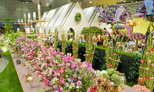 Ausstellung bei der Gartenbaumesse in Tulln