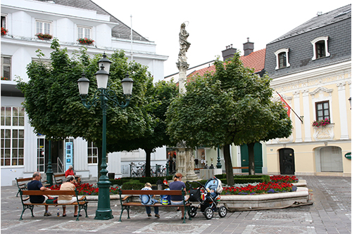 Brunnen am Rathausplatz Tulln