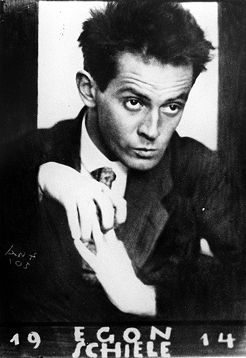 Selbstportrait Egon Schiele 1914