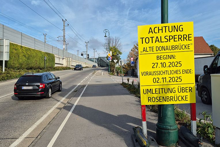 Die alte Donaubrücke wird in den Herbstferien gesperrt