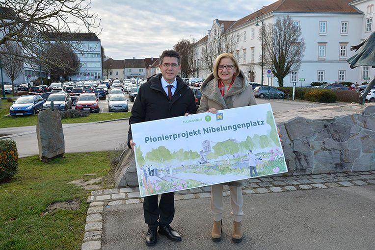 Umsetzung des Umwelt-Pionierprojektes Nibelungenplatz Tulln gesichert