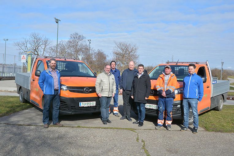 Zwei neue E-Fahrzeuge für Bauhof Tulln 