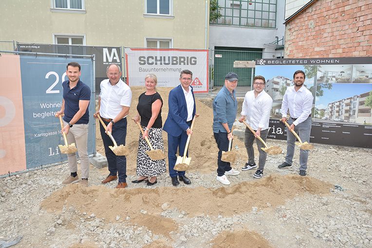 Spatenstich für begleitetes Wohnen im Stadtzentrum Tullns