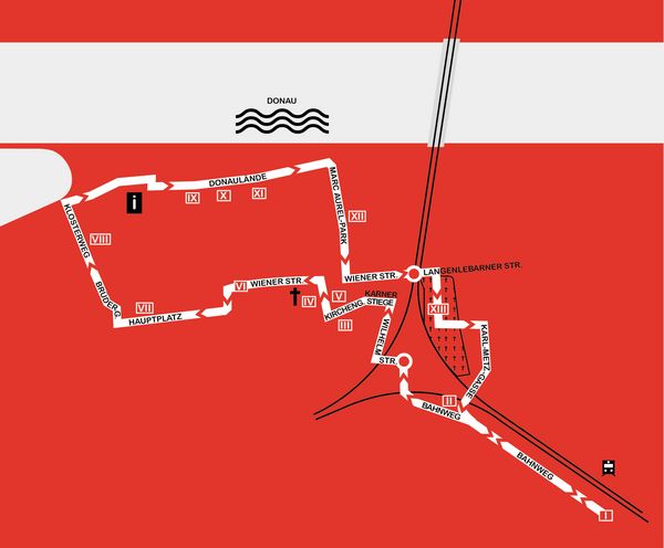 Plan Egon Schiele Weg Tulln