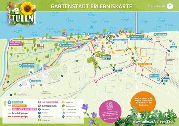 Erlebniskarte der Gartenstadt Tulln 