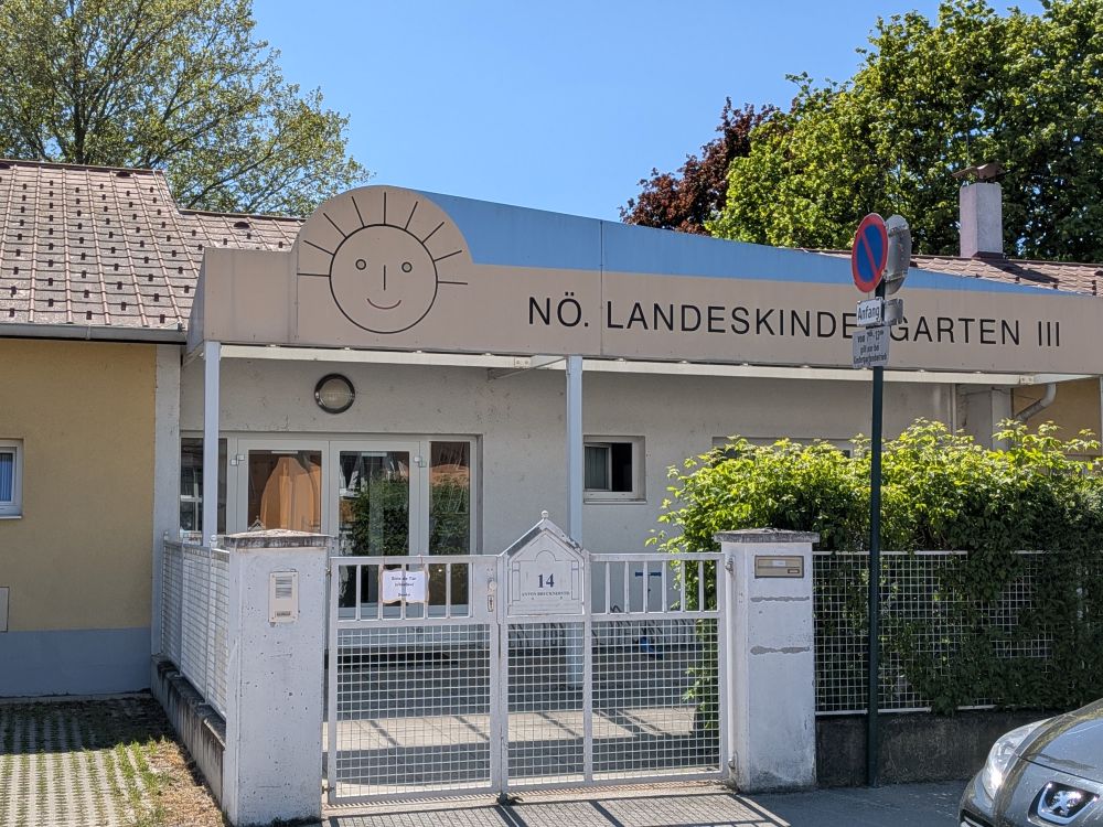 Haupteingang des Landeskindergarten III in Tulln