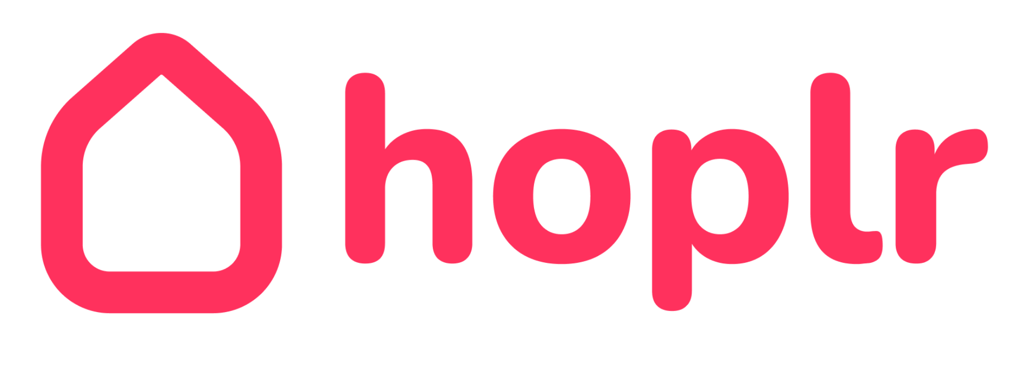 Rotes Logo von Hoplr